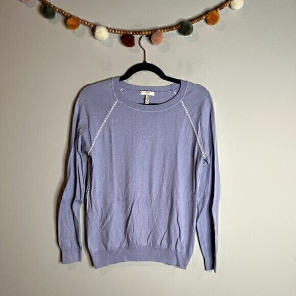 Joie lavender periwinkle raglan light sweater - Picture 1 of 6